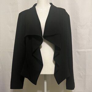 Bisou Bisou Black Draped Blazer